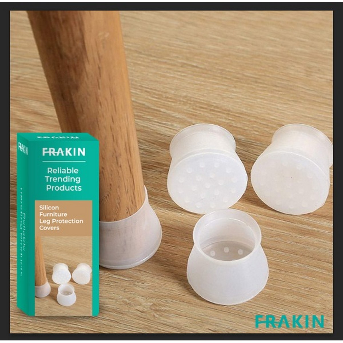 Pack of 4 Silicone Chair Leg Cap - Furniture Table Feet Cover Bottom Pad - Rubber Floor Protector - Anti-Slip Sturdy Slider Glide Easily Move Eliminate Noise Waterproof