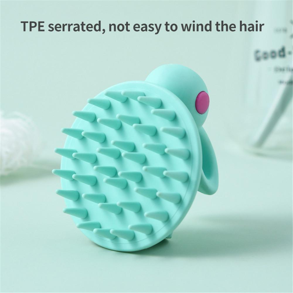 Rabbit Shaped Soft Silicon Hair Massager and Shampoo Washing Brush - Image 9