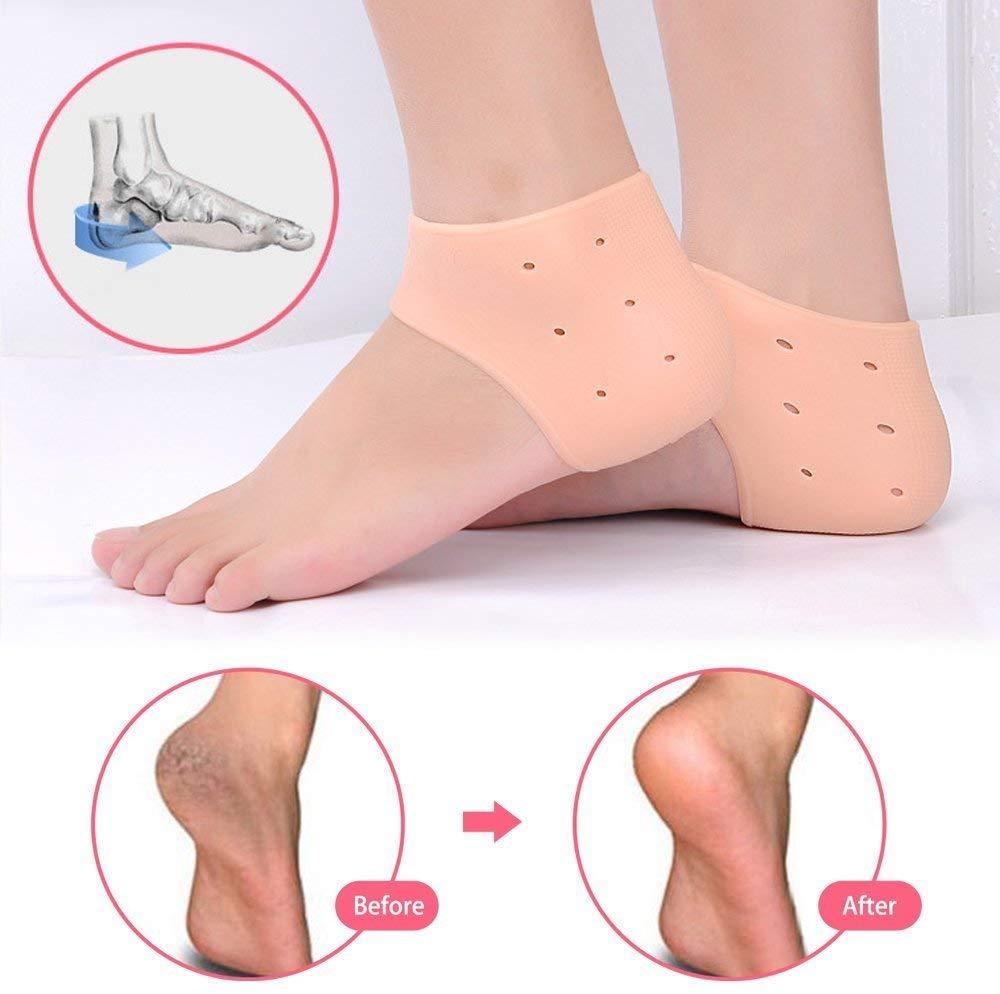 Silicone Gel Heel Pad Socks For Pain Relief And Anti Crack - 1 Pair - Image 4