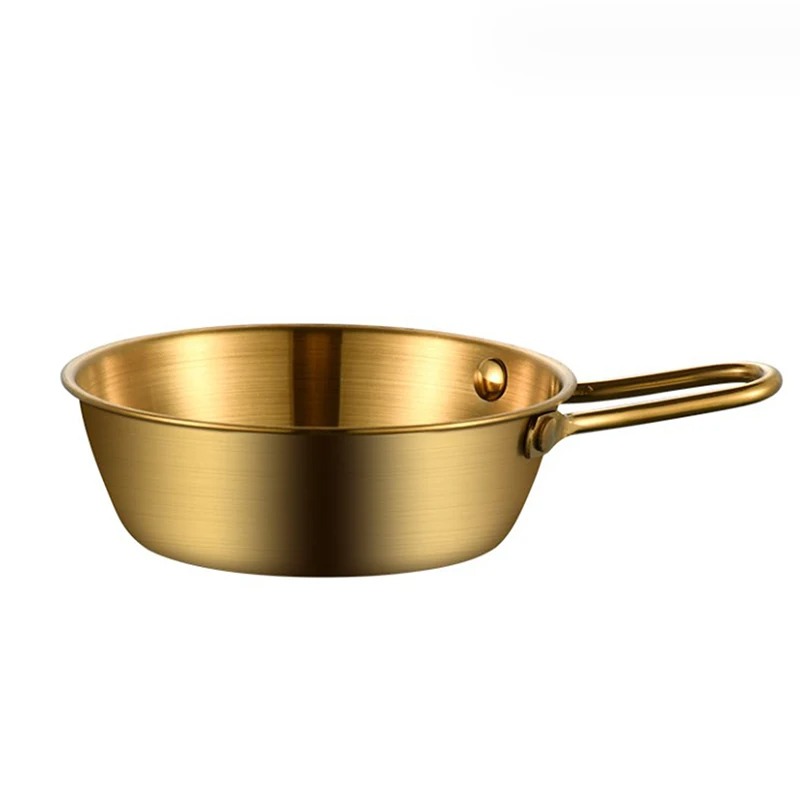 Golden Round Rice Wine Bowl with Handle - Image 6