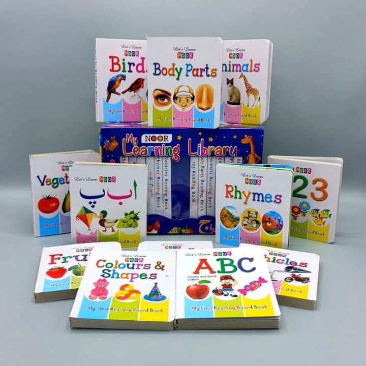 12 in 1 Little Learning Library Books for Montessori First Preschool Baby Early Learning Books