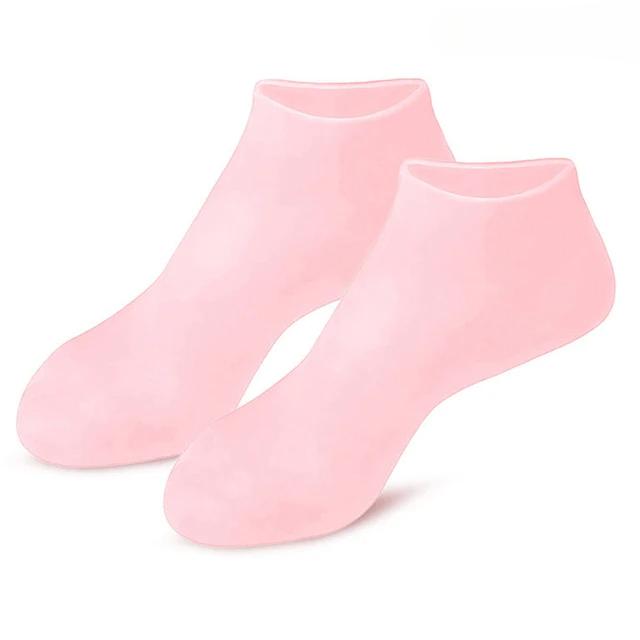Silicone Gel Heel Pad Socks For Pain Relief And Anti Crack - 1 Pair - Image 3
