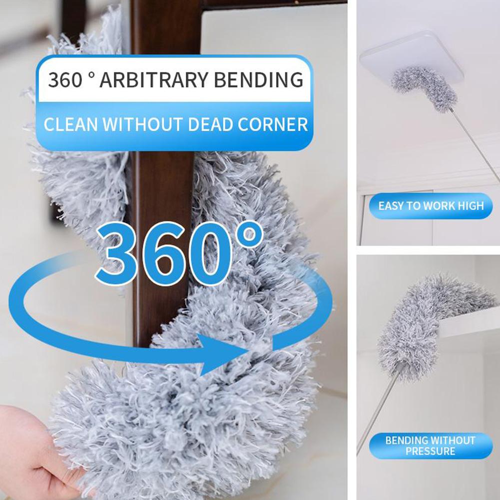 Flexible Microfiber Duster with Telescopic Stainless Steel Handle - Image 5