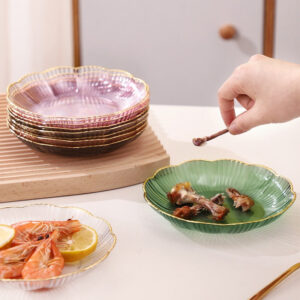 Acrylic Unbreakable Flower Shape Serving Tray