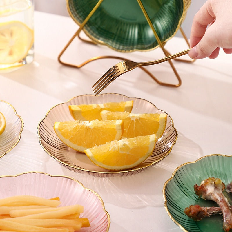 Acrylic Unbreakable Flower Shape Serving Tray - Image 2