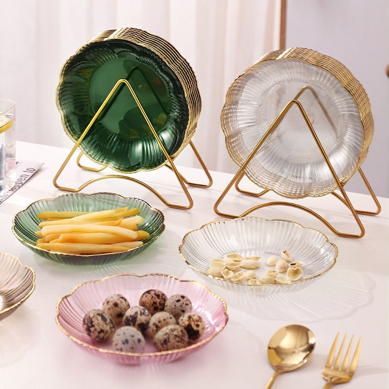 Acrylic Unbreakable Flower Shape Serving Tray - Image 5