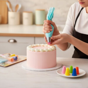 7 in 1 Cake Decorator Tool Kit with Interchangeable Nozzles