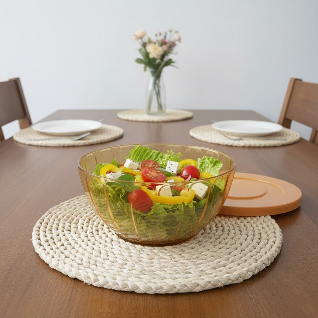 Unbreakable Plastic Food Bowl with Lid - Image 6