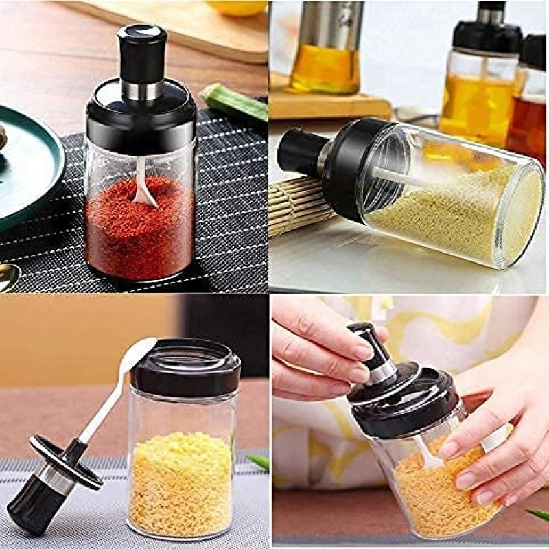 250ml Glass Seasoning Jar with Airtight Lid - Image 6