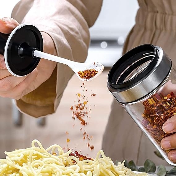250ml Glass Seasoning Jar with Airtight Lid - Image 3