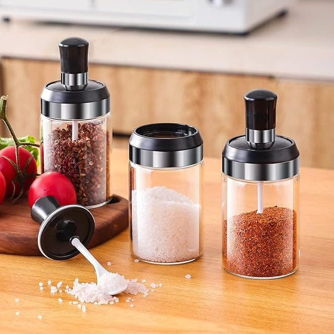 250ml Glass Seasoning Jar with Airtight Lid