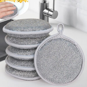 Multipurpose Steel Wire Sponge Heavy-Duty Scrubbing Tool