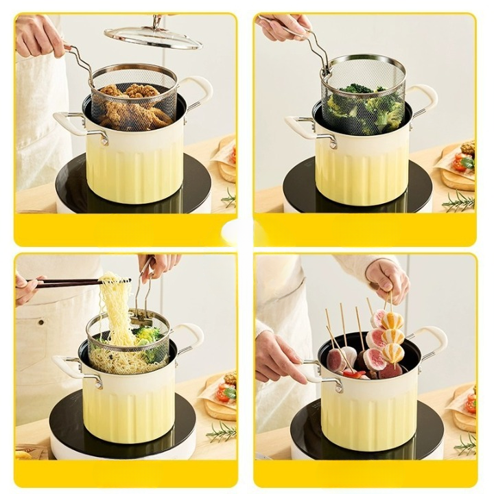 3Ltr Deep Frying Pot With Strainer - Image 5