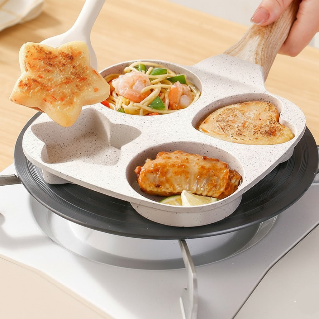 4 Portion Marble Coated Frying Pan - Image 3