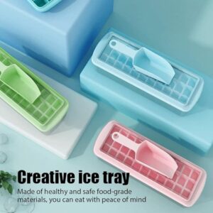 3-in-1 Ice Cube Maker Set with Storage Box and Scoop