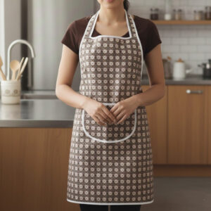 Printed Kitchen Apron for Cooking and Baking