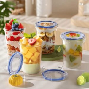 2 Pcs Airtight Food Storage Jar 1000ml