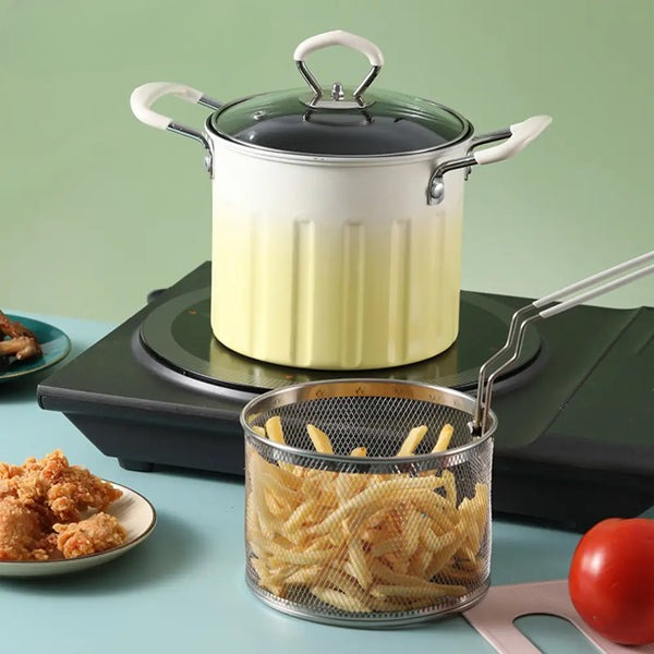 3Ltr Deep Frying Pot With Strainer - Image 2