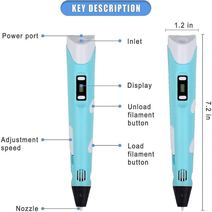 3D Pen for 3D Printing, PCL Drawing Pen, USB Chargeable with Safe PCL Filament - Image 6