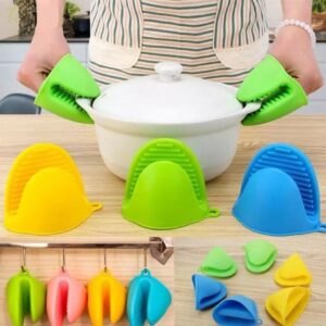 Silicone Heat Resistant Gloves and Pot Holder - 1 Pair