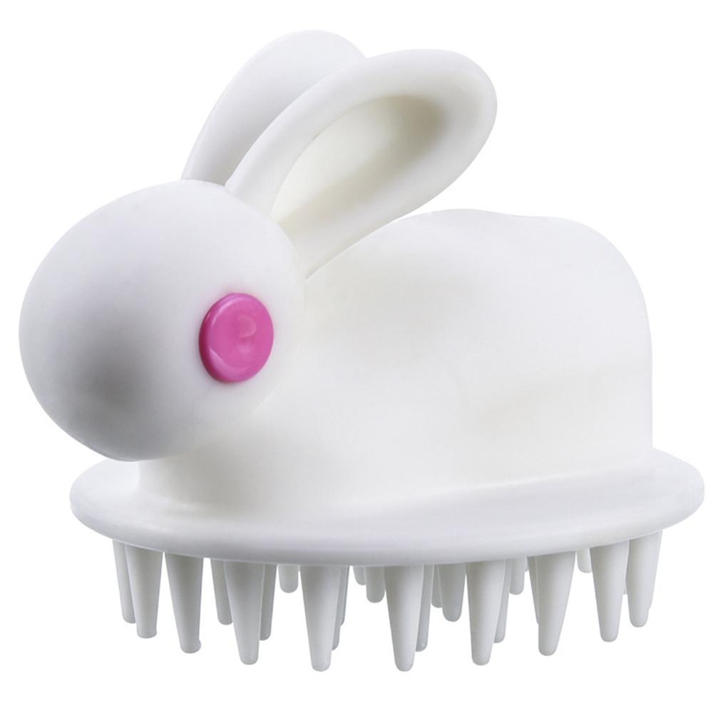 Rabbit Shaped Soft Silicon Hair Massager and Shampoo Washing Brush - Image 7