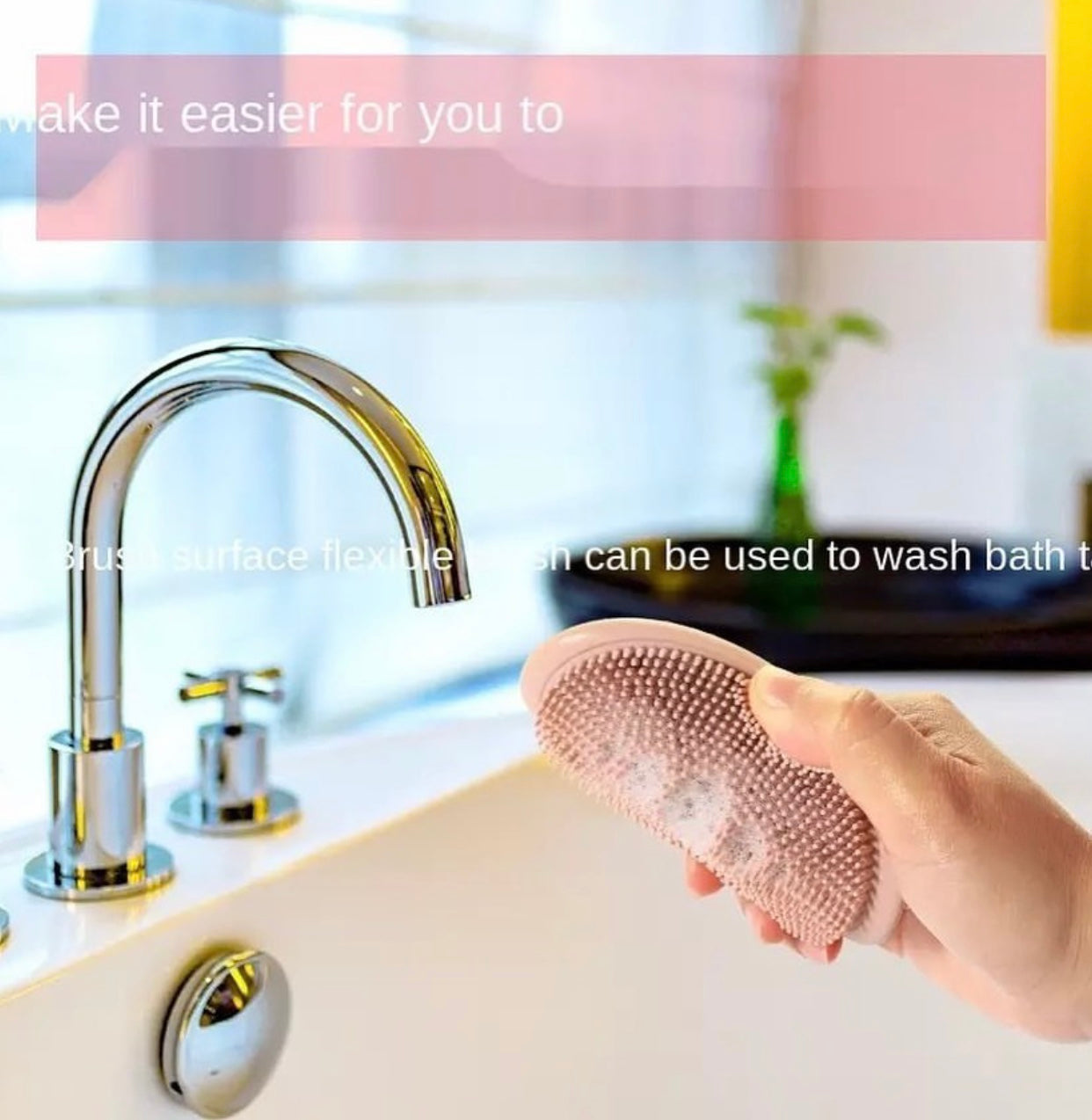 Two-Sided Flexible Silicone Soap Holder and Cleaning Brush Caddy - Image 3