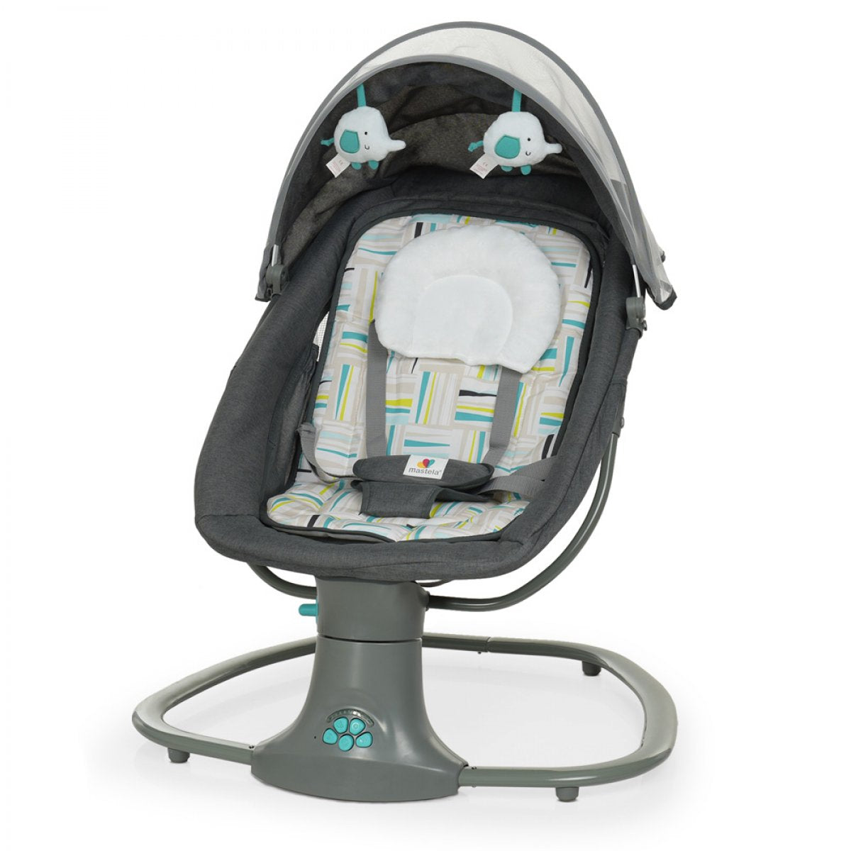 Mastela 3-in-1 Electric Swing and Bassinet - Dark Gray