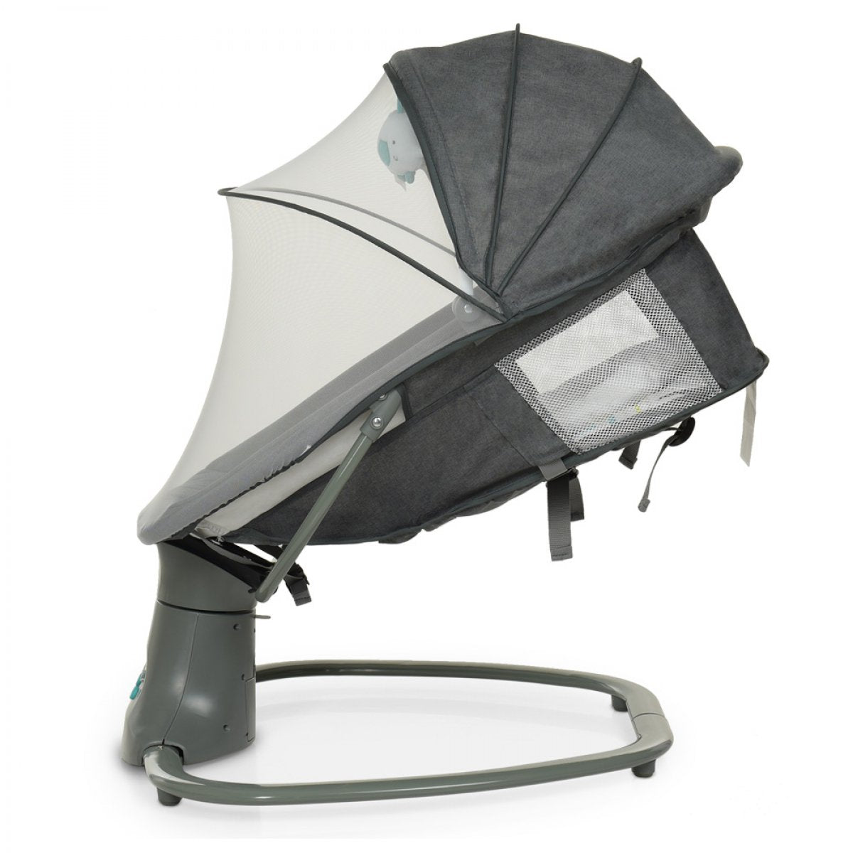 Mastela 3-in-1 Electric Swing and Bassinet - Dark Gray - Image 8