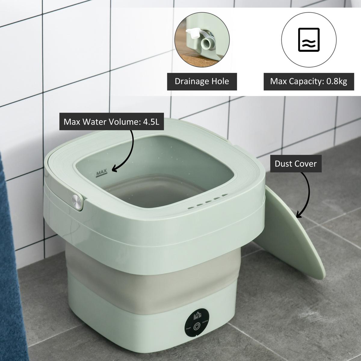 Foldable Mini Washing Machine China imported Heavy Quality (Random Color) - Image 4