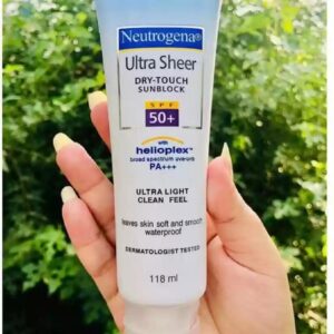 Neutrogena Ultra Sheer Sunblock - High Protection Lightweight Face Body Skincare Formula Non Greasy Clean Feel Daily Sunscreen Lotion - 118ML