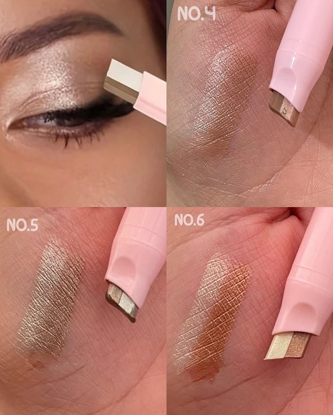 Dragon Ranee 2 Color Creamy Eyeshadow Stick - Dual Shade Velvet Makeup Pen Double Color - 1 - Image 4