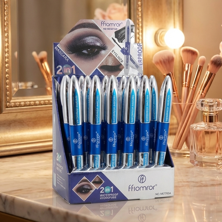 Flormar 2-In-1 Mascara & Eyeliner | Volumizing Lashes & Precise Eye Definition - Image 5