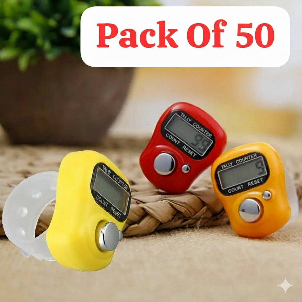 Digital Tasbeeh Counter - Mini Hand Ring Finger | Electronic Tool for Prayer Counting and Meditation (Random Color) - Image 7