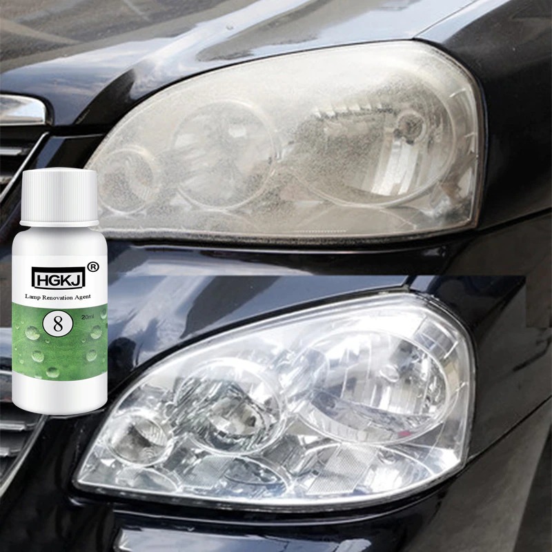 HGKJ-5 50ml Car Headlight Restoration Agent Powerful Cleaner For Clear Shine And UV Protection | Restores Cloudy Yellowed Headlights To Like-New Condition - Image 5