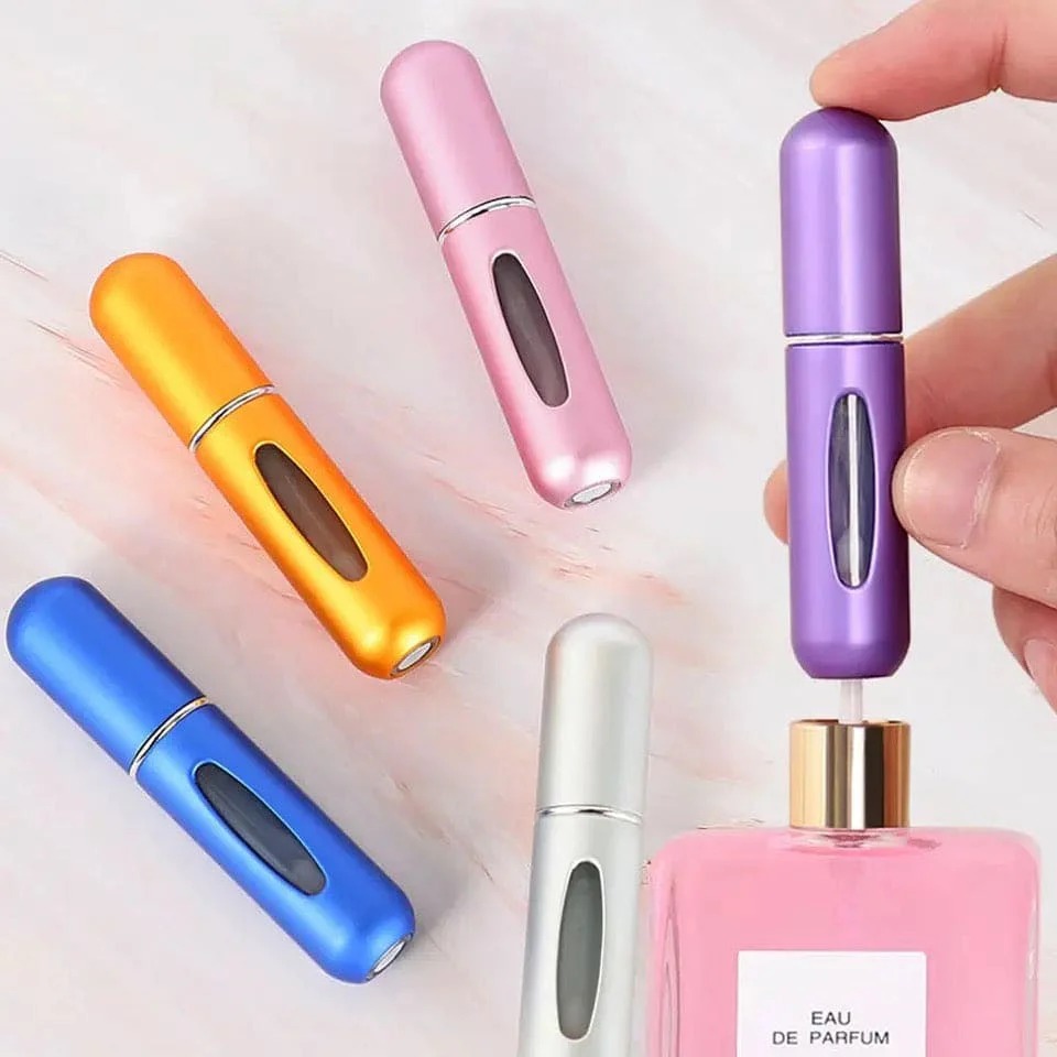 Refillable Mini Perfume Spray Bottle Spray Atomizer 5 Ml | Portable, Leak-Proof, And Stylish (Pack of 1 Random Color) - Image 4
