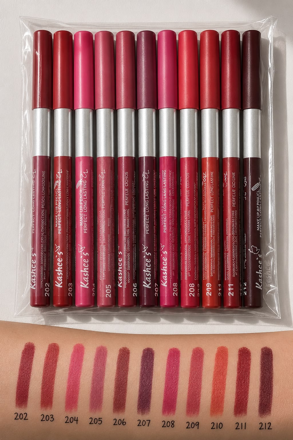 Kashee's High Pigmented Smooth Lipstick - Nude Shades (Pack of 12) - Image 6