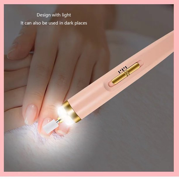 SALOON NAILS KIT (RECHARGEABLE) - Pro Rechargeable Electric Nail Drill Set - Salon Quality Manicure Pen - Image 2