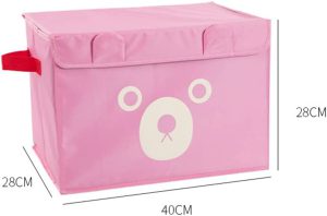 1 Pc Panda Design Folding Storage Bins Quilt Basket Kid Toys Organizer Storage Boxes Cabinet Wardrobe Storage Bag (random Color) - Image 7
