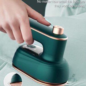 Green Steam Iron with Pointed Tip for Wrinkle-Free Clothes