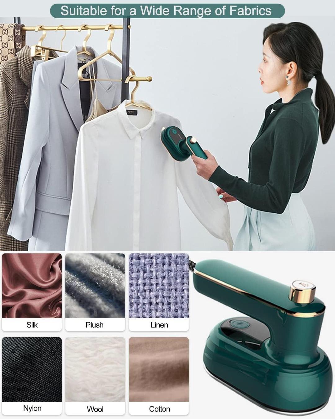 Green Steam Iron with Pointed Tip for Wrinkle-Free Clothes - Image 2