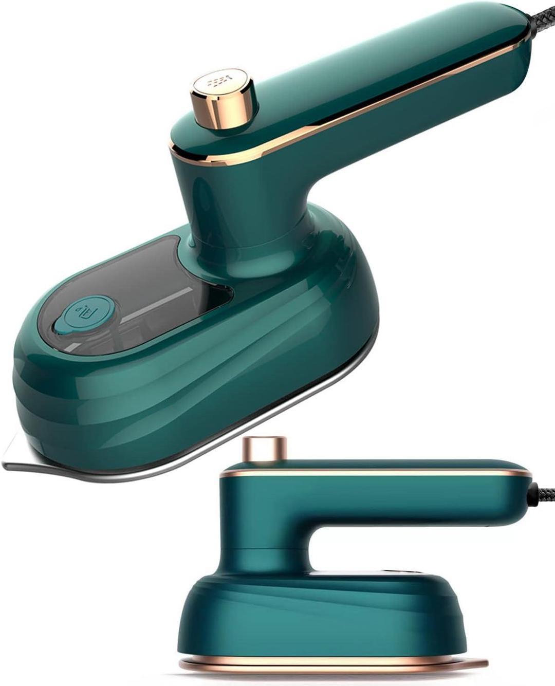 Green Steam Iron with Pointed Tip for Wrinkle-Free Clothes - Image 3