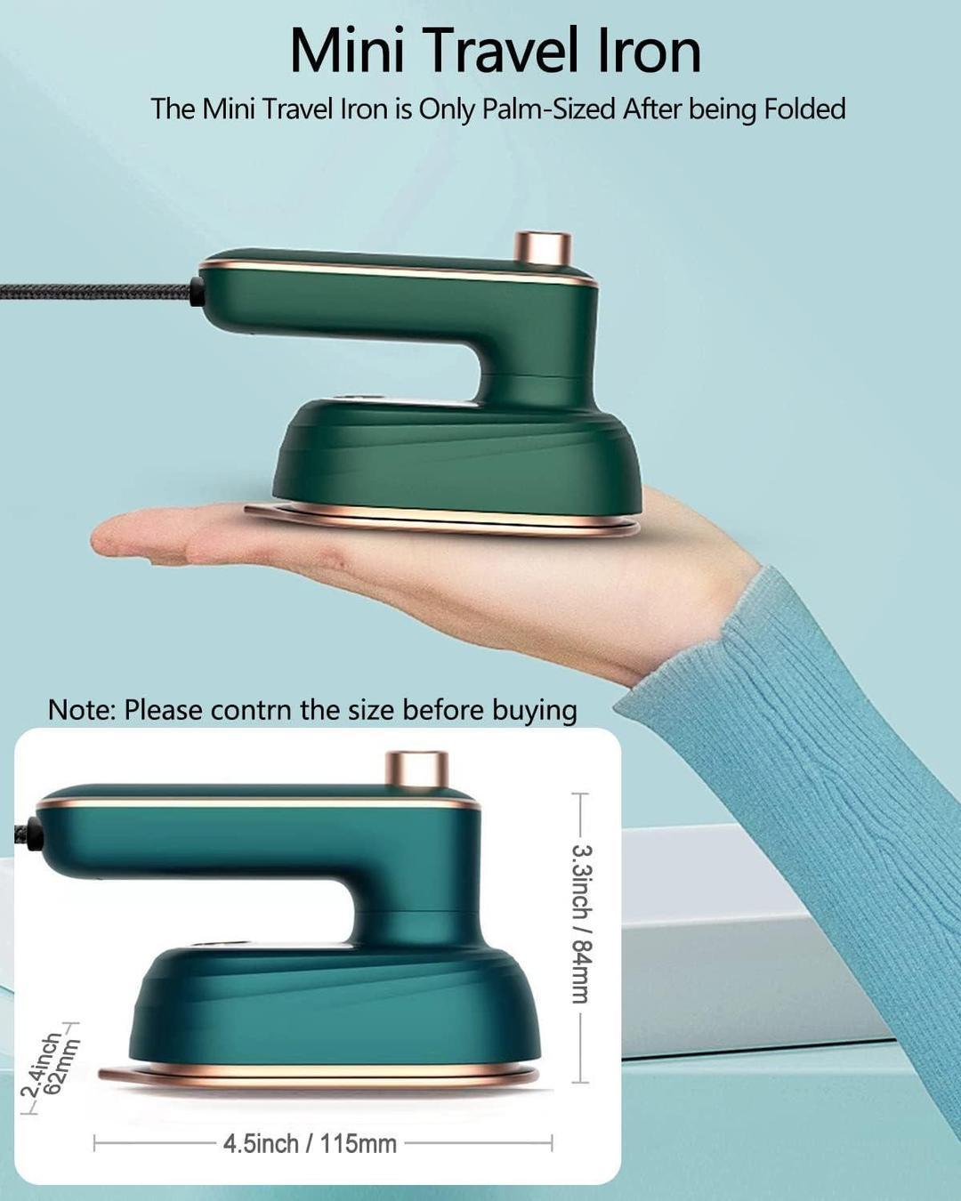 Green Steam Iron with Pointed Tip for Wrinkle-Free Clothes - Image 5