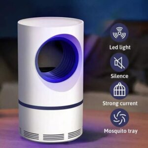 Mosquito Killer Lamp Electric Shocker Round with Charger – Powerful 360° UV Light Insect Trap for Home, Room & Outdoor Use | Safe, Silent & Eco-Friendly Bug Zapper (Cell Operated)