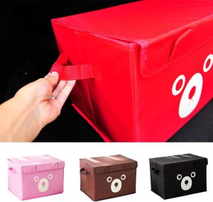 1 Pc Panda Design Folding Storage Bins Quilt Basket Kid Toys Organizer Storage Boxes Cabinet Wardrobe Storage Bag (random Color) - Image 8