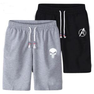 [Pack Of 2] Men's Cotton Jersey Summer Shorts