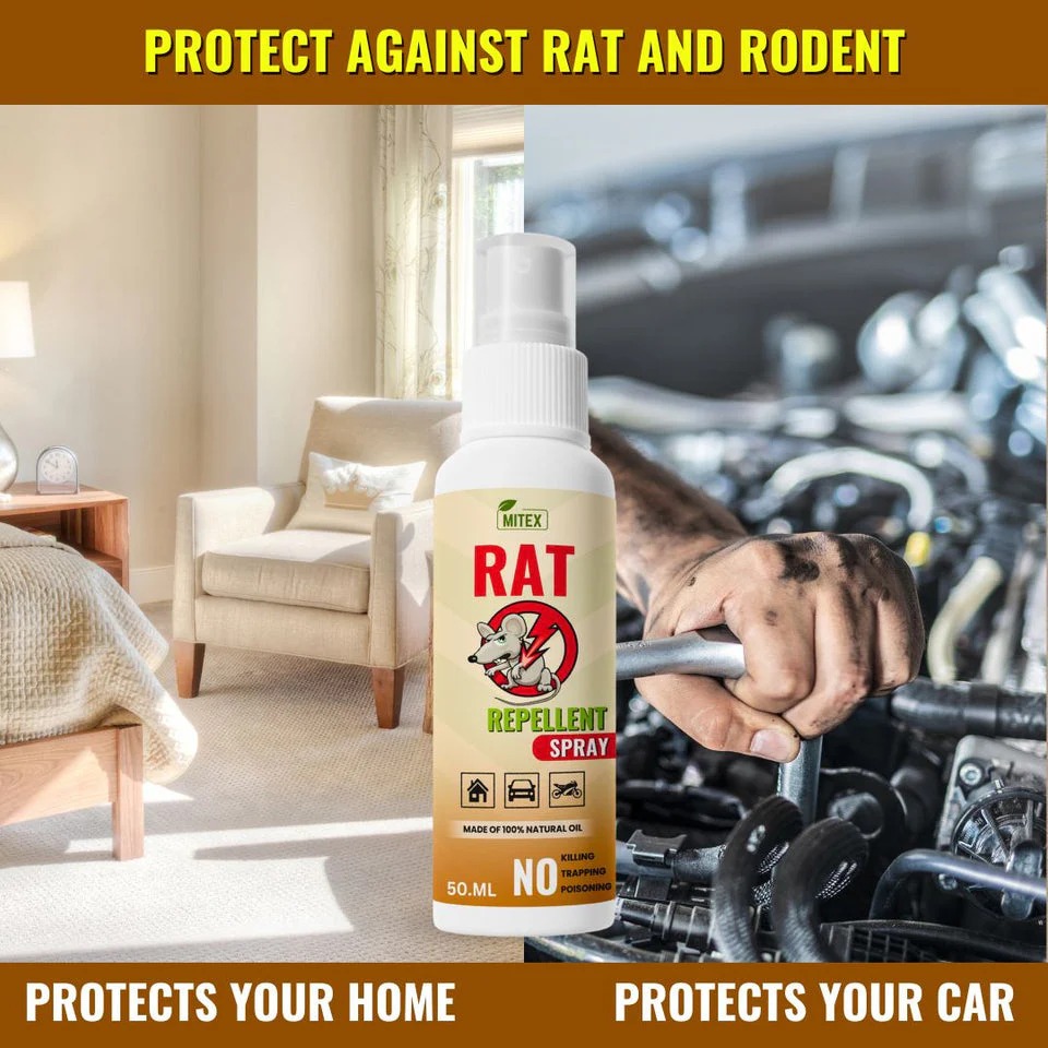 Rat Repellent Spray – Protects Car Wires & Engine, Home & Office Use, Long-Lasting (50ml) - Image 4