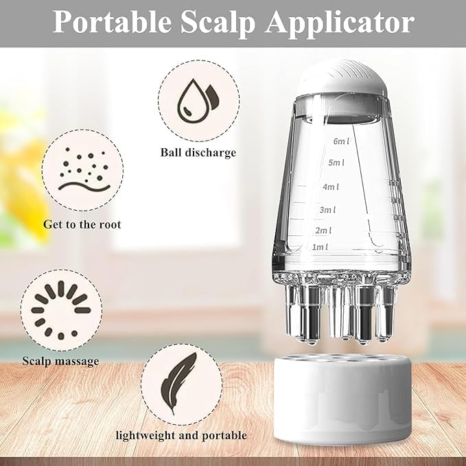 Oil Applicator | Scalp Hair Comb Oil Applicator | Portable Mini Hair Oil Applicator 6ml - Image 5