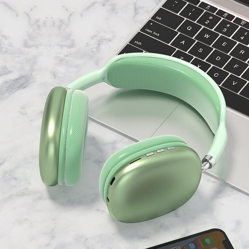 P9 Pro Max Wireless Bluetooth Headphones - Random colors ~ With Box & With Cable - Image 4