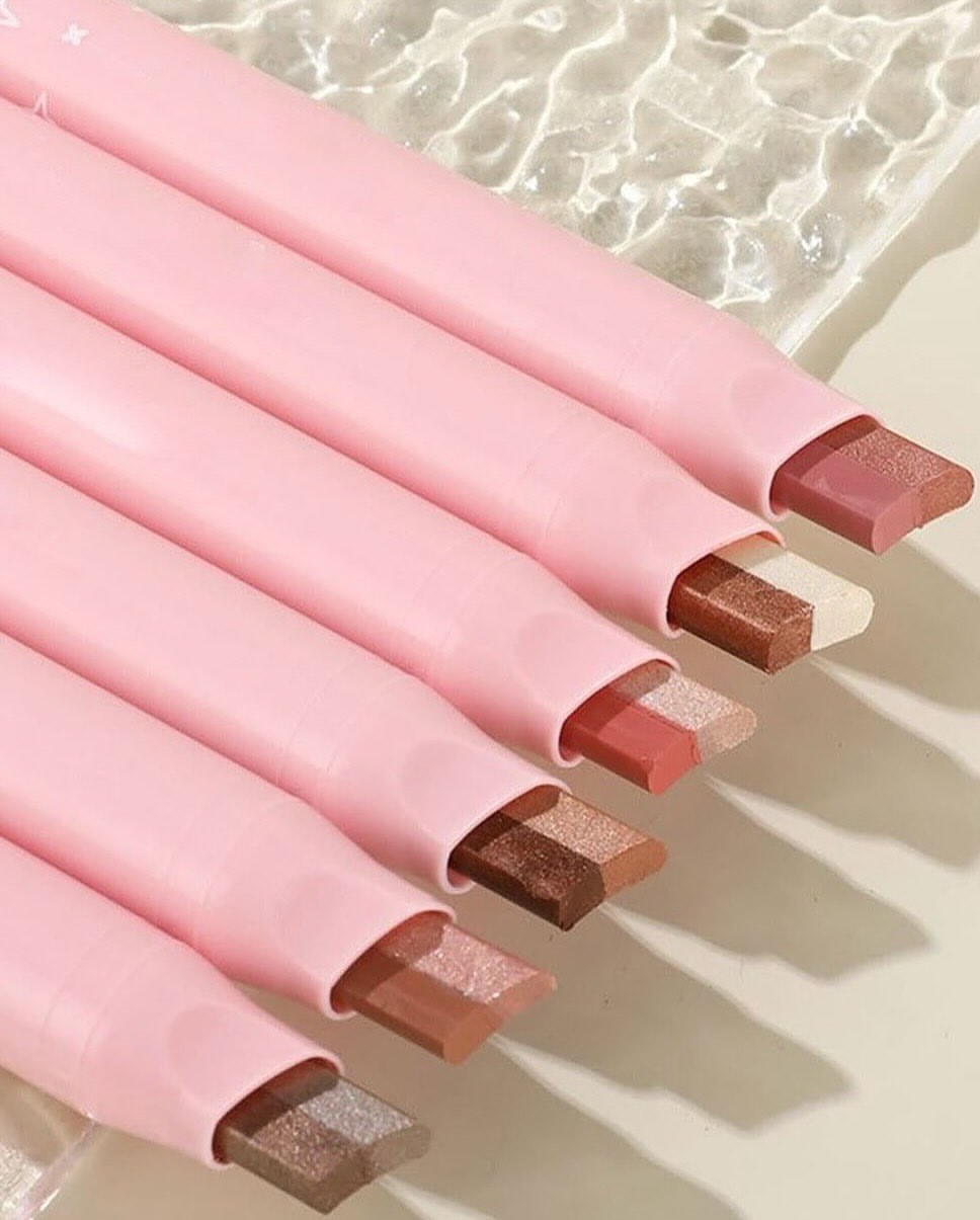 Dragon Ranee 2 Color Creamy Eyeshadow Stick - Dual Shade Velvet Makeup Pen Double Color - 1 - Image 3