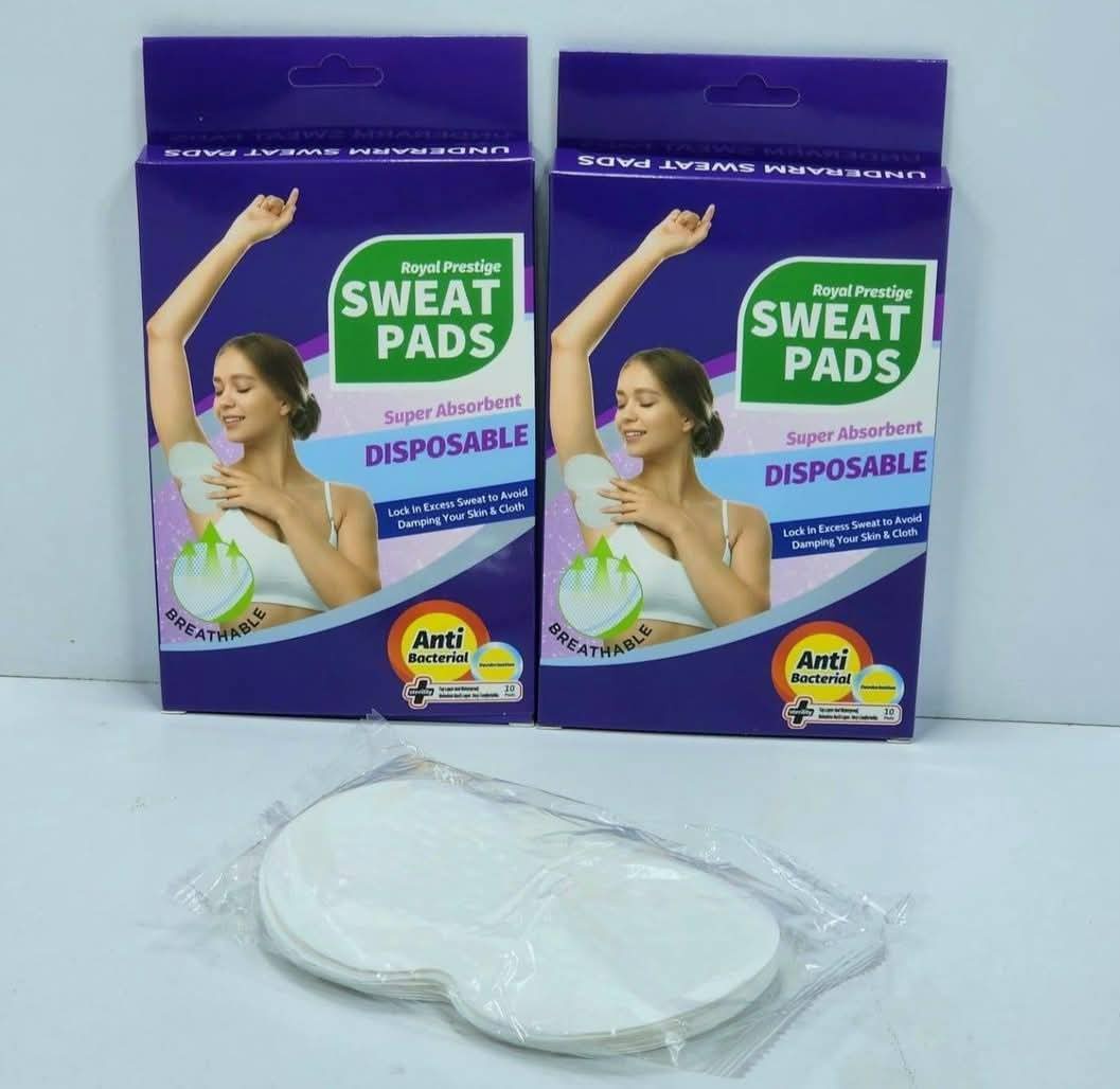 10 Pcs Breathable Sweat Pads For Women Comfortable Disposable Underarm Pads
